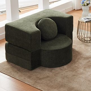 Set di Mobili per Soggiorno in Stile Vintage Personalizzabili all'Ingrosso, Divano Letto Lussuoso Compatto e Pieghevole, Imbottito con Materiale in Spugna - Product Image 3