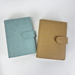 Sẵn sàng để tàu không thấm nước sỏi A6 tiền ví quà tặng Vòng Vàng PU da Bìa Nhật Ký Toploader thẻ chất kết dính trường máy tính xách tay - Product Image 6