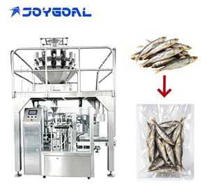Máquina <span class=keywords><strong>de</strong></span> Envasado al Vacío Rotativa Totalmente Automática para Bolsas Preformadas, con Pesadora Multicabezal para Sardinas Secas, Pescado Seco, Nueces, Alimentos Granulados - Product Image 1