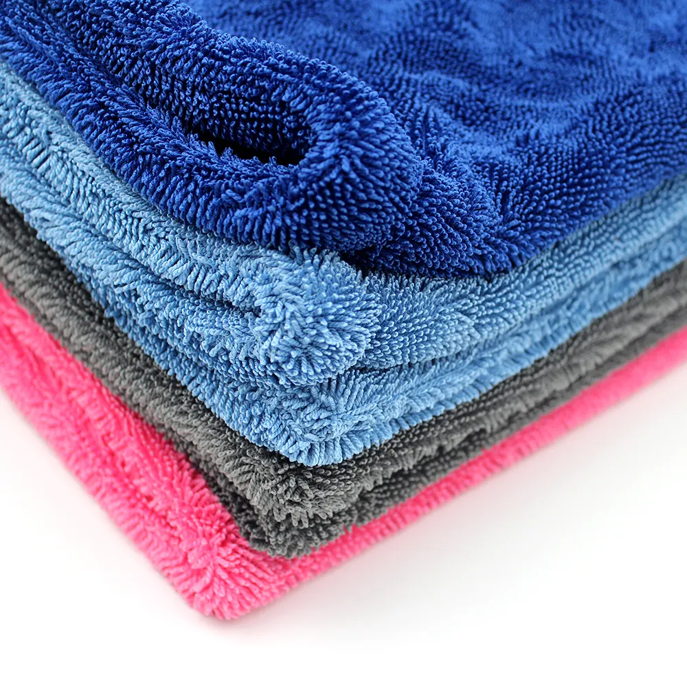 Multi Color Thick Microfiber Twisted Terry Wash Cleaning Cloth In Bulk