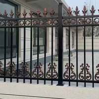 Clôture en fer forgé, balustrade de sécurité en métal décoratif, clôture de jardin en acier antirouille pour villa résidentielle, école, sur mesure