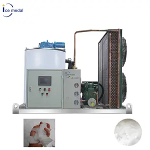 ICEMEDAL IMF3 3 Tons Flake Ice For Food processing Air Cooling Water Cooling Freon System bitzer compressor Flake Ice Machine