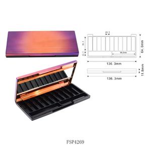 Square Plastic Eyeshadow Palette Empty Makeup <b>Blush</b> Container 11 Colors for Eyeshadow Palette case in Powder - Product Image 2