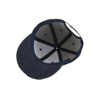 Zwarte letterprint flat brim snapback pet hiphop baseball cap