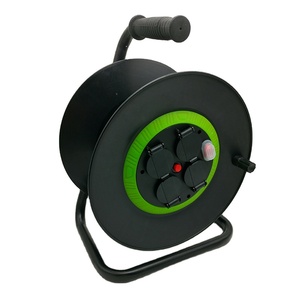 Pháp loại 4x10a ổ cắm Nhựa công nghiệp điện mở rộng dây điện 25-50m Kích thước 250V cáp có thể thu vào Reel - Product Image 4