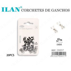 Ilan Ganci a Chiusura a Scatto 5mm 20 Pezzi per Appendiabiti - Product Image 3