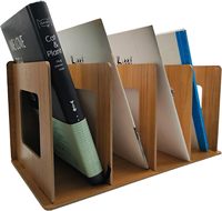 Soporte para libros de madera maciza, duradero, creativo y sencillo, para estudiantes, estantería para oficina, mesa, escritorio, organizador de archivos, almacenamiento de CD y DVD
