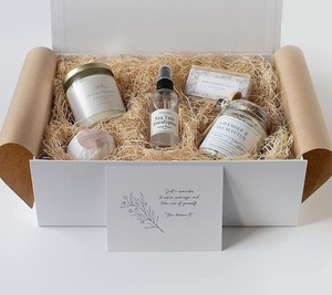 Cestas de Regalo para Mujeres, Caja de Spa, Paquete de Cuidado para Amiga Enferma, Sets de Regalo para Mujeres, Productos de Baño Relajantes Hechos a Mano, Cajas de Regalo - Product Image 2