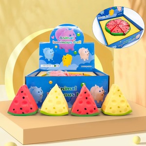 Pelota Antiestrés Promocional de TPR con Forma de Sandía, Juguete Blandito de Harina con Diseño de Fruta, Caja de Bolas para Aliviar el Estrés, Muñeco de Simulación para Descompresión - Product Image 4