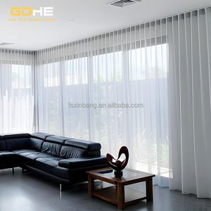 Hiện đại trần gắn S gấp Rèm theo dõi 1048 Deluxe im lặng nhôm gợn gấp Rèm đường sắt với Rèm Runner & băng - Product Image 5