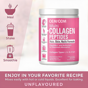 ผงเปปไทด์คอลลาเจนไฮโดรไลซ์ที่มีอาหารเสริมประเภท I, II, III, V และ X คอลลาเจนสั่งติดฉลากส่วนตัวได้ตามต้องการ - Product Image 5