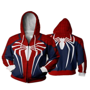 Fitspi All'Ingrosso <span class=keywords><strong>Felpa</strong></span> Autunnale da Uomo con Cappuccio e Zip Giacca con Cerniera Cosplay Supereroe <span class=keywords><strong>Spider</strong></span> Far From Home - Product Image 2