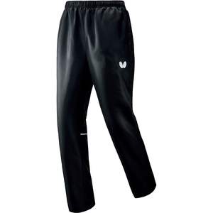 Pantalon d'entraînement noir coupe-vent avec imprimé sportif, taille L, décontracté, respirant, léger, résistant à l'eau, en nylon/polyester - Product Image 2