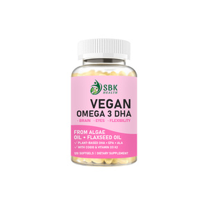 Gélules végétaliennes Oméga 3 à marque privée, riches en graisses totales, haute pureté, biodisponibilité, pour l'humeur, le cerveau et l'amélioration osseuse - Product Image 1