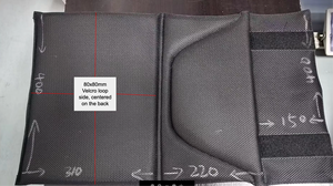Kit de Tapicería Estándar para Asiento y Respaldo de Silla de Ruedas para Partidos de Baloncesto, Incluye Reposabrazos Acolchados Completos para Silla de Ruedas - Product Image 3