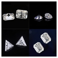 TELULA Vente en gros Usine Pierres de Moissanite VVS 1 carat en vrac Blanches Multi-coupes Certifiées pour la Fabrication de Bijoux