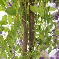 Künstlicher Glyzinienbaum Blumen Grünpflanzen Umweltfreundliche Plastik-Seidenpflanze für Zuhause Außenbereich Tisch Anpassbare Größe