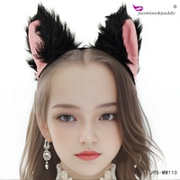 Accessoires de cosplay : Bandeau oreilles et queue de chat en peluche pour fêtes d'anime, scène, théâtre, costumes et ensembles de déguisements animaux