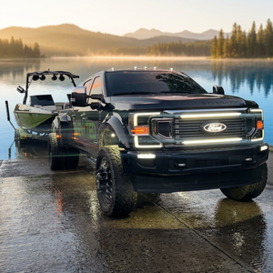 ไฟส่องสว่าง North Georgia รุ่นปี 2020-2022 สำหรับ Super Duty OEM แบบไหลสูงพร้อมระบบสลับสีตามลำดับสำหรับตะแกรงหน้ารถ - Product Image 3