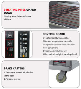 高速オーブン業務用オーブン12/3/4/6/9/12トレイガス電気ピザベーキングオーブンパキスタン - Product Image 5
