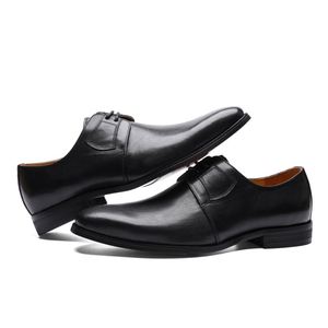 Short Heel <b>Classy</b> Formal Oxford Men Genuine Leather Dress Shoes - Product Image 2