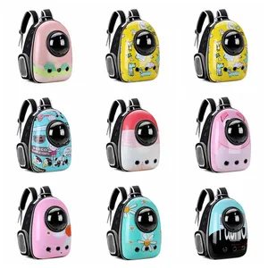 Breathable Pet Carrier Cat Kitten Dog Backpack Astronaut Capsule Window Backpack