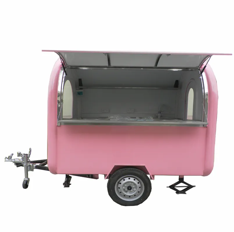 Movable fried ice cream cart,fry ice cream vending carts with wheels