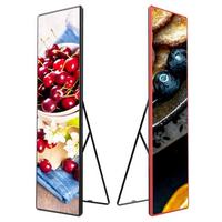 Banner pubblicitario mobile per interni P2, schermo digitale a LED ad alta luminosità per poster.