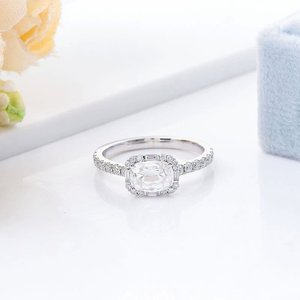 Bague en or 10 carats pour femme Xinfly avec moissanite 1,2 carats, alliance de fiançailles et de mariage, style classique - Product Image 2