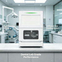 Mesin CNC Dental Lima Sumbu Basah Servo Motor 1.3Kw Spindle 60000rpm Untuk Zirconia Crown Bridge Coping Abutment Klinik Gigi