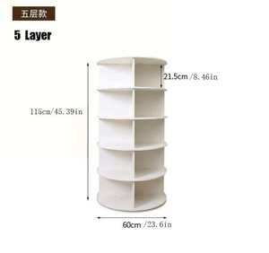 Zapatero Giratorio de Madera de 360 Grados, Mueble de Suelo Multicapa Desmontable para Almacenamiento en Entrada de Casa o Armario - Product Image 6