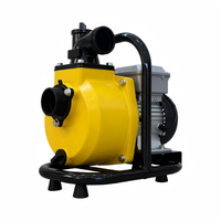 Pompe solaire auto-amorçante à haut débit DC, support en aluminium moulé antirouille, pompe à eau solaire portable pour l'irrigation des fermes et des jardins