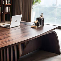 Scrivania Direzionale di Lusso per Manager, Elegante e Minimalista, Tavolo da Ufficio dal Design Semplice, Fornitura di Fabbrica