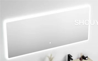 Mewah Ringan dan Meja Rias Kamar Mandi Bermutu Tinggi dengan Lampu LED dan Wastafel Kamar Mandi Modern Yang Mulus