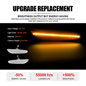 Luz Intermitente Lateral Ámbar para BMW Serie 3 E46 E36, Luz de Posición Lateral, Accesorios para Automóviles - Product Image 2