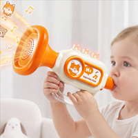 Custom Small Plastic Trumpet Bass Whistle and Harmonica 9-Piece Unisex Toy Set Infant Musical Instrument for Babies and Kids