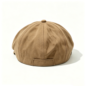 OEM ODM Custom Embroidery Logo Unisex Khaki Suede Touch Ivy Cap Vintage British Soft Flat <b>Beret</b> Hat for Winter - Product Image 6