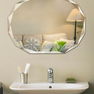 Hot Sale Silver Beveled <b>Mirror</b> 4mm Diamond Cut Edge Oval Glass Versatile <b>Mirrors</b> - Product Image 4