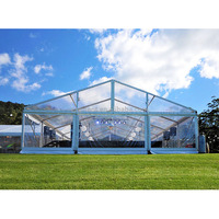 Tente transparente de luxe en aluminium robuste couverture en PVC tente chapiteau intérieur et extérieur pour fête de mariage événement
