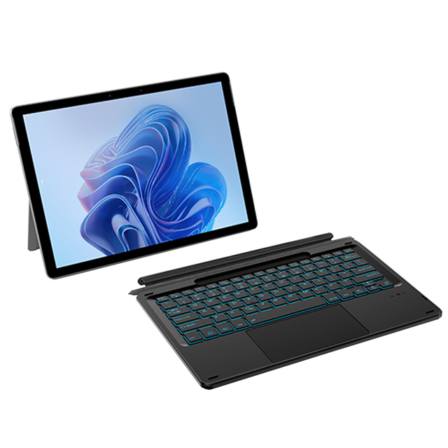 Hot Selling Rechargeable 7RGB Backlit Keyboard for Microsoft Surface Pro 8 9 10 11 Detachable Wireless Keyboard