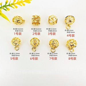 Zircon Hollow Out Pendant Mixed Shapes DIY Jewelry Accessories Necklace <b>Bracelet</b> Earrings Material Wholesale - Product Image 4