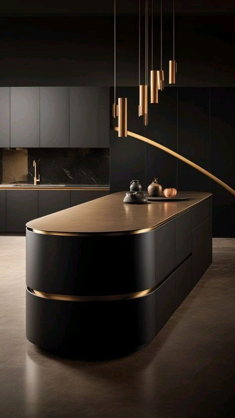 Shop Modern Kitchen Cabinets with Island Rounded Lacquer