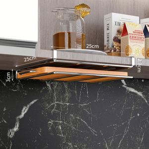 Clever Metal Kitchen Butcher Vertical Under Cabinet Cutting Board <b>Storage</b> Organizer Cabinet Chopping Block Cutting Board <b>Storage</b> - Product Image 3