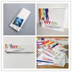 Cartone animato fatto da te e animali colorati pittura a olio con <span class=keywords><strong>numeri</strong></span> per regalo decorazione della parete per la casa su ordinazione di paesaggi floreali per numero - Product Image 5