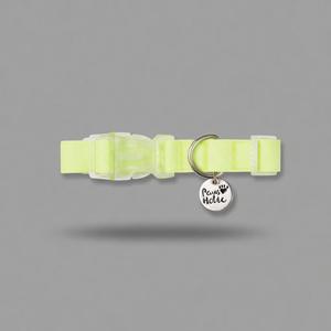 Collier pour chien en PVC de qualité supérieure, taille S, vert uni, élégant, moderne, durable, style luxueux, imperméable, réglable, léger, personnalisé - Product Image 1