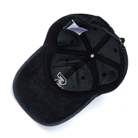 Casquette de baseball unisexe en velours côtelé, personnalisable avec logo brodé, réglable, style décontracté, protection solaire pour l'automne
