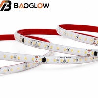 Bande LED flexible 220V IP68 en silicone solide, étanche, avec PCB en cuivre 18/25, 2835 LED/m, 120 LED/m, 10W/m, 8mm, découpable à 10cm