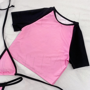 Conjunto <span class=keywords><strong>de</strong></span> 3 Piezas <span class=keywords><strong>de</strong></span> Bañador Sexy Fitness con LOGO 3D Personalizado Micro Mini <span class=keywords><strong>Bikini</strong></span> Camiseta Ropa <span class=keywords><strong>de</strong></span> Playa <span class=keywords><strong>de</strong></span> Lujo para Mujer 2024 - Product Image 3