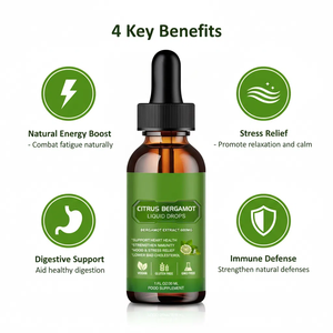 Extracto de Bergamota Cítrica al por Mayor, Gotas Líquidas Orales, Aceite de Bergamota Cítrica, Apoyo al Colesterol, Gotas Líquidas de Bergamota Cítrica - Product Image 3