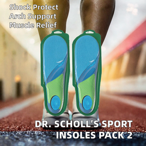 Blue Gel <b>Arch</b> Support <b>Insoles</b> Sports Comfort Shoe Inserts Shock Absorbing Pair for Men US Size 8-14 - Product Image 2